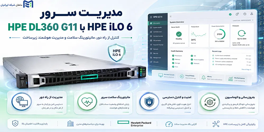 مدیریت سرور HPE DL360 G11 با HPE iLO 6