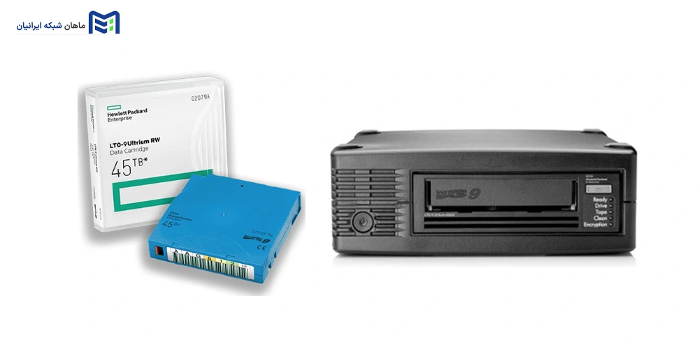 نصب و نگهداری تیپ درایو اکسترنال HPE StoreEver LTO-9 Ultrium 45000 BC042A