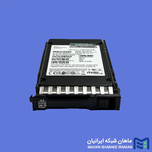 قیمت و خرید SSD سرور HPE 3.84TB NVMe Gen4 High Performance RI SFF BC U.3 PM1733 P40566-B21