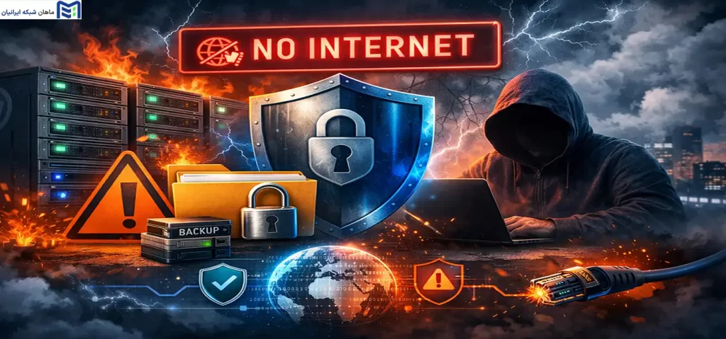 راهنمای جامع توصیه‌های امنیتی در شرایط بحرانی و اختلال اینترنت