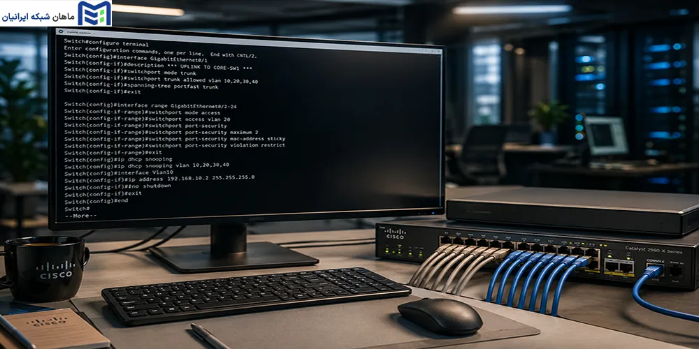 آموزش جامع پیکربندی Port Security به صورت گام به گام