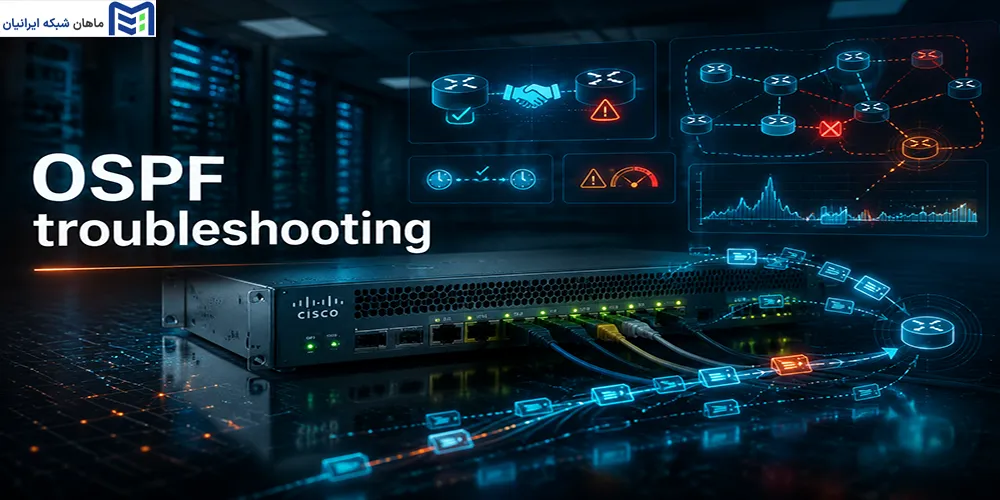 عیبیابی مرحلهبهمرحله پروتکل مسیریابی OSPF