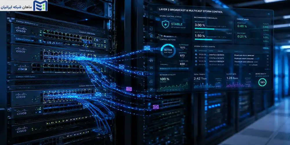 بهترین تنظیمات پیشنهادی storm control سیسکو در محیطهای Enterprise