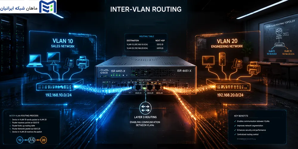 Inter-VLAN Routing چگونه کار میکند