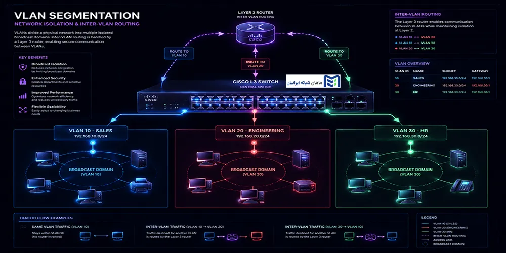 VLAN چگونه کار میکند