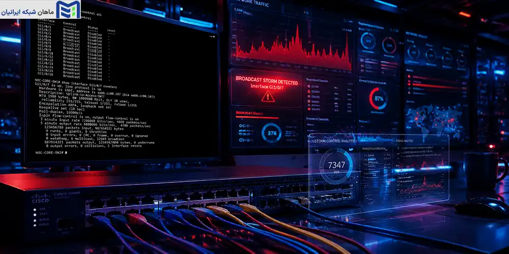 دستورات بررسی و عیبیابی Storm Control و مدیریت بحران