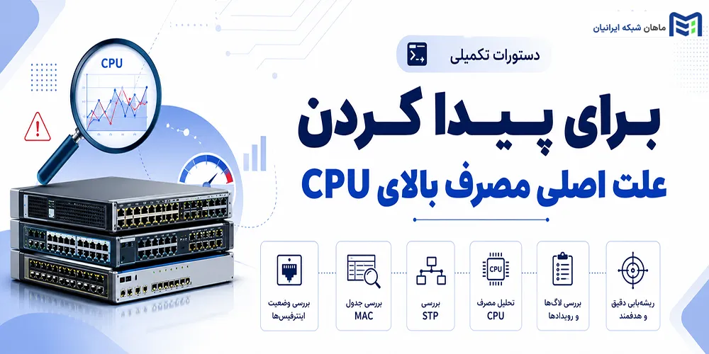 دستورات تکمیلی برای پیدا کردن علت اصلی مصرف بالای CPU