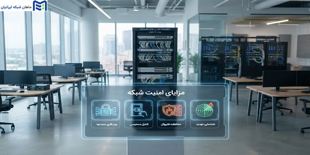 مزایای امنیت شبکه برای سازمانها