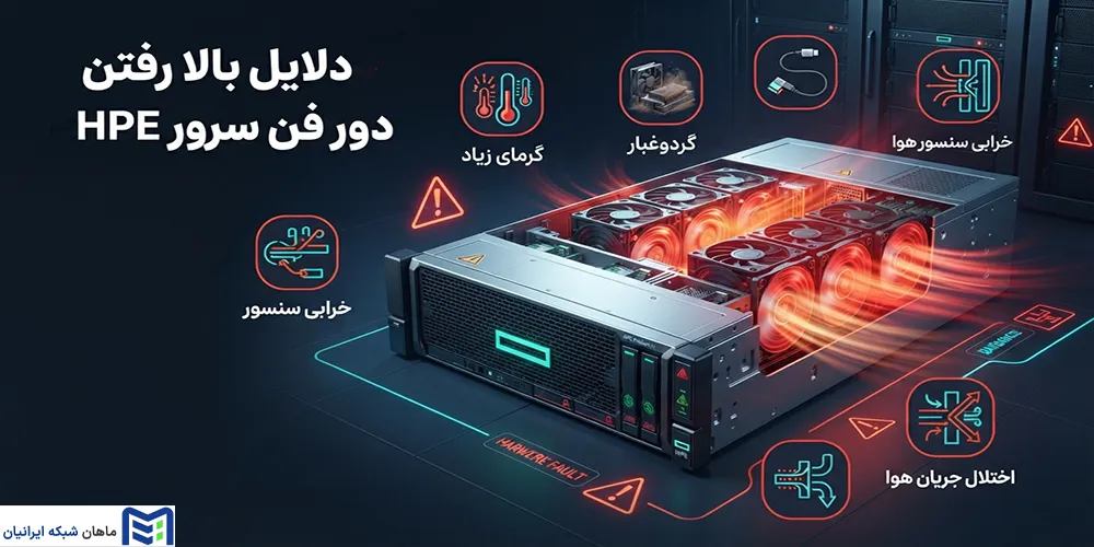 مهمترین دلایل بالا رفتن دور فن سرور اچ پی