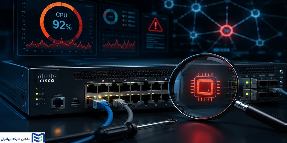 مصرف بالای CPU در سوئیچ سیسکو دقیقاً به چه معناست