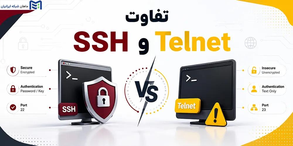 تفاوت SSH و Telnet