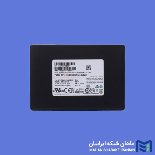 قیمت و خرید SSD سرور سامسونگ مدل SAMSUNG PM893 MZ-7L32400 ظرفیت 240 گیگابایت
