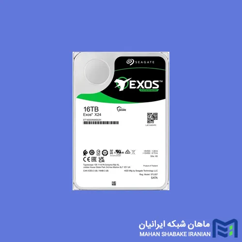 Seagate Exos X24 SATA 16TB 3.5 HDD ST16000NM002H قیمت و خرید هارد سیگیت Seagate Exos 16TB X24 SATA ST16000NM002H LFF